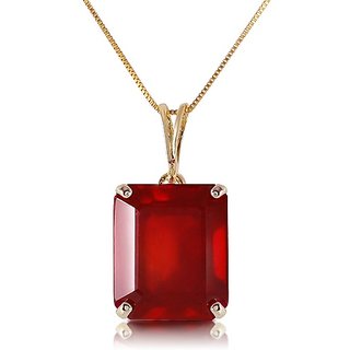                       Unheated  Untreated stone Ruby 5.25 Ratti Precious Stone Pendant Gold Plated By CEYLONMINE                                              