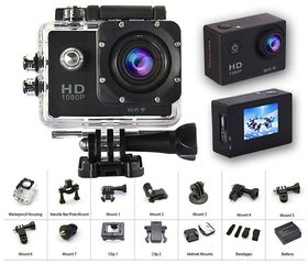 Hy Touch 1080p Full HD 12MP CMOS H.264 Sports Action DV Camera Waterproof Recording and Mount Bike Camera