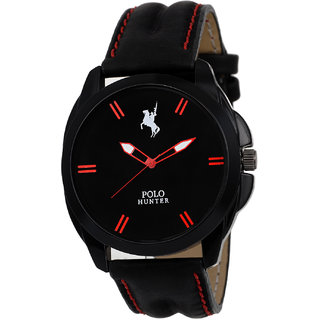 Buy Polo Hunter 14 Black and Red Elegant Analog Watch For Men Online 329 from ShopClues