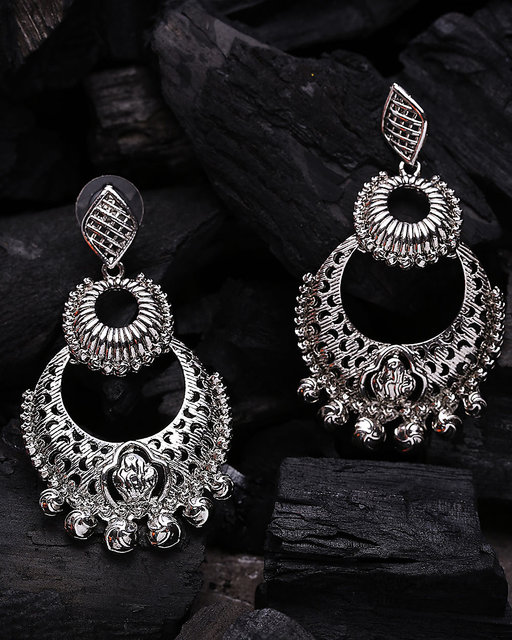 Vintage antique design handmade 925 sterling silver gorgeous gold polished  hoops boho earrings bali with bells tribal Banjara jewelry s1147  TRIBAL  ORNAMENTS