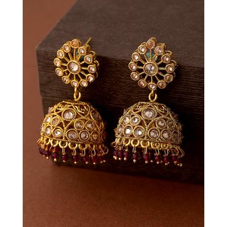 Buy Voylla Reversal Saga Jhumka Drop Earrings Online 1899 From Shopclues This is a timeless ornament that lends a regal look to. voylla reversal saga jhumka drop earrings