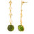 Voylla Combo of Earrings with Green Stone