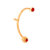 Voylla Red and Blue Stones Ear Cuff Combo