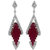 Voylla 925 Sterling Silver Red color Danglers