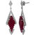 Voylla 925 Sterling Silver Red color Danglers