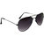 Combo Of Sunglasses With Black Aviator And Transparent Wayfarer Style In Bl 