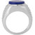 Dare by Voylla Rich Blue Oval Stone Milestone Ring