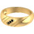 Dare by Voylla Gold Plated men's Sterling Silver Ring