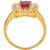 Voylla CZ Emerald Cut Gemstone Ring