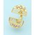 Voylla Women's Statement Ring In Unique Motif