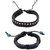 Dare by Voylla Set of 2  Leather Band Bracelets for Men
