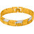 Dare by Voylla men's Dual Tone Plated Link Bracelet