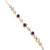 Voylla White & Purple Beads Studded Floral Designer Bracelet For Women