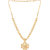 Voylla Yellow Gold Plated Petals Necklace Set