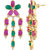 Voylla Coloured Gemstones Embellished Necklace Set