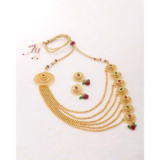 Buy Voylla Circular Design Gold Plated 