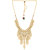 Voylla Classic Kundan Tassels Drop Necklace Set