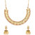 Voylla Lightly Embellished Brass Necklace Set