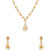 Voylla Heavily Embellished Brass Necklace Set