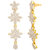 Voylla Gemstones Embellished Brass Necklace Set