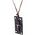 Dare by Voylla Cross Pendant With Leather Chain Combo