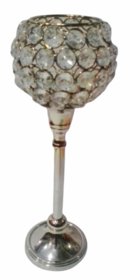 Metalcrafts Tee Light, metal and Crystal, Room decoration, 35 cm