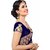 Tiana Creation Blue Embroidered Net Saree With Blouse