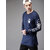 Stylogue Navy Printed Round Neck T-Shirt For Men