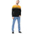 Rigo Men'S Balck Mustard Cut  Sew Round Neck Single Jersey Cotton Full Sleeves Slim Fit Casual Tshirt