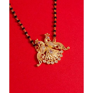 Voylla Mayur Two Peacocks Mangalsutra 