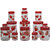 G-Pet Print Magic ContainerStrawberry (Set Of 15) 2200 mlx3,1200 mlx 3,450 mlx3, 200 mlx3,50 mlx 3