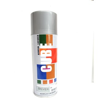 Buy Multimood Cube Silver Aerosol Spray Paint Multipurpose Use