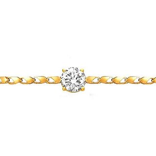                       Natural Diamond Stone Rakhi/Brecelet Original American Diamond Bracelet By CEYLONMINE                                              