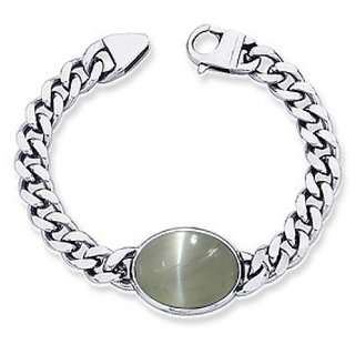                       Original Cat's Eye /Lehsuniya Rakhi(Bracelet) Lab Certified  Unheated Cat's Eye Bracelet By CEYLONMINE                                              