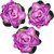 Floating Lotus Medium Assorted Artificial Flower (4 inch, Pack of 3)