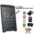 Truom LCD Writing Tablet 12.5 Inch Drawing Board Erasable Notepad Paperless Stationery Doodle Slate Electronic Blackboard (Black)