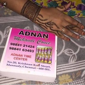 Adnan Herbal Mehandi Cone - 20 pcs Box (no chemical pure herbal)