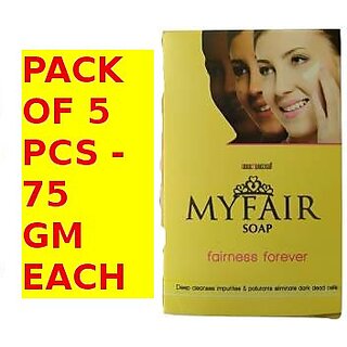 My fair soap ( Pack of 5 pcs. )75 gm each My fair soap ( Pack of 5 pcs. )75 gm each