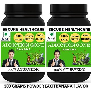                       Secure Healthcare Addiction Gone Banana Flavor Free From Addiction 100 gm Powder (Pack Of 2)                                              