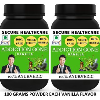                       Secure Healthcare Addiction Gone Vanilla Flavor Free From Addiction 100 gm Powder (Pack Of 2)                                              