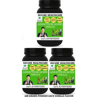                      Secure Healthcare Addiction Gone Vanilla Flavor Free From Addiction 100 gm Powder (Pack Of 3)                                              