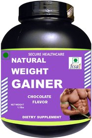 Secure Healthcare Natural Weight Gainer Chocolate Flavor Muscle Gainer 500 gm Powder (Pack Of 1)