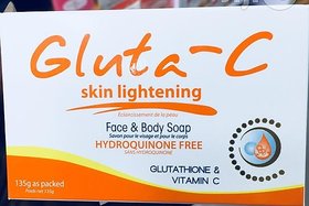 gluta-c skin lightening face  body soap 135g