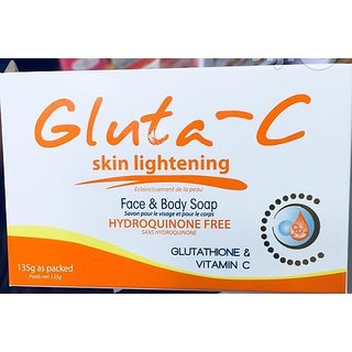 gluta-c skin lightening face  body soap 135g