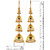 Lucky Jewellery Traditional Wedding Gold Plated Bridal Dulhan kalira/kaleeray for Women's and Girls (1056-QK1G-R32).