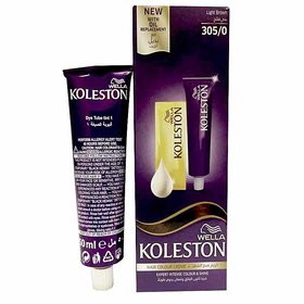 Wella Koleston Hair Colour Creme Light Brown 305/0 - 100ml (Pack Of 3)