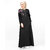 Silk Route London Black Dropped Shoulder Floral Jilbab For Women Height of 52 inches, Jilbab Length is 54 inches