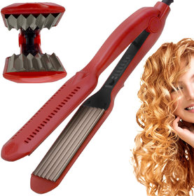 Women Gamai Hair Care Curler Curl Curling Iron Rod Brush Styler Straightener - CR54