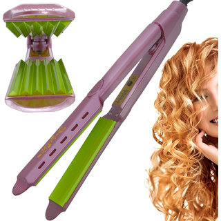 Women Gamai Hair Care Curler Curl Curling Iron Rod Brush Styler Straightener - CR53