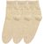 Neska Moda 3 Pair Women Skin Formal Plain Cotton Ankle Length Thumb Socks S27